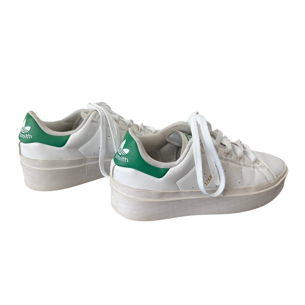 Adidas Stan Smith Bonega Platform Sneakers White Green GY9310 Womens‎ 10.5